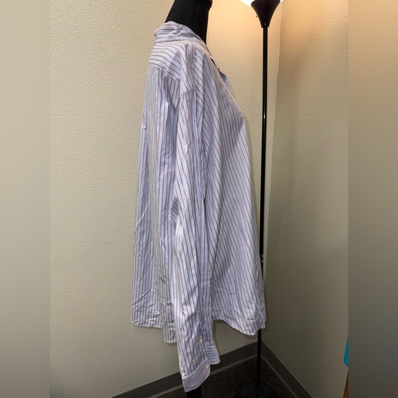 Ralph Lauren Classic Blue Stripe Button Down Long Sleeve Shirt. XXL. - Picture 5 of 8